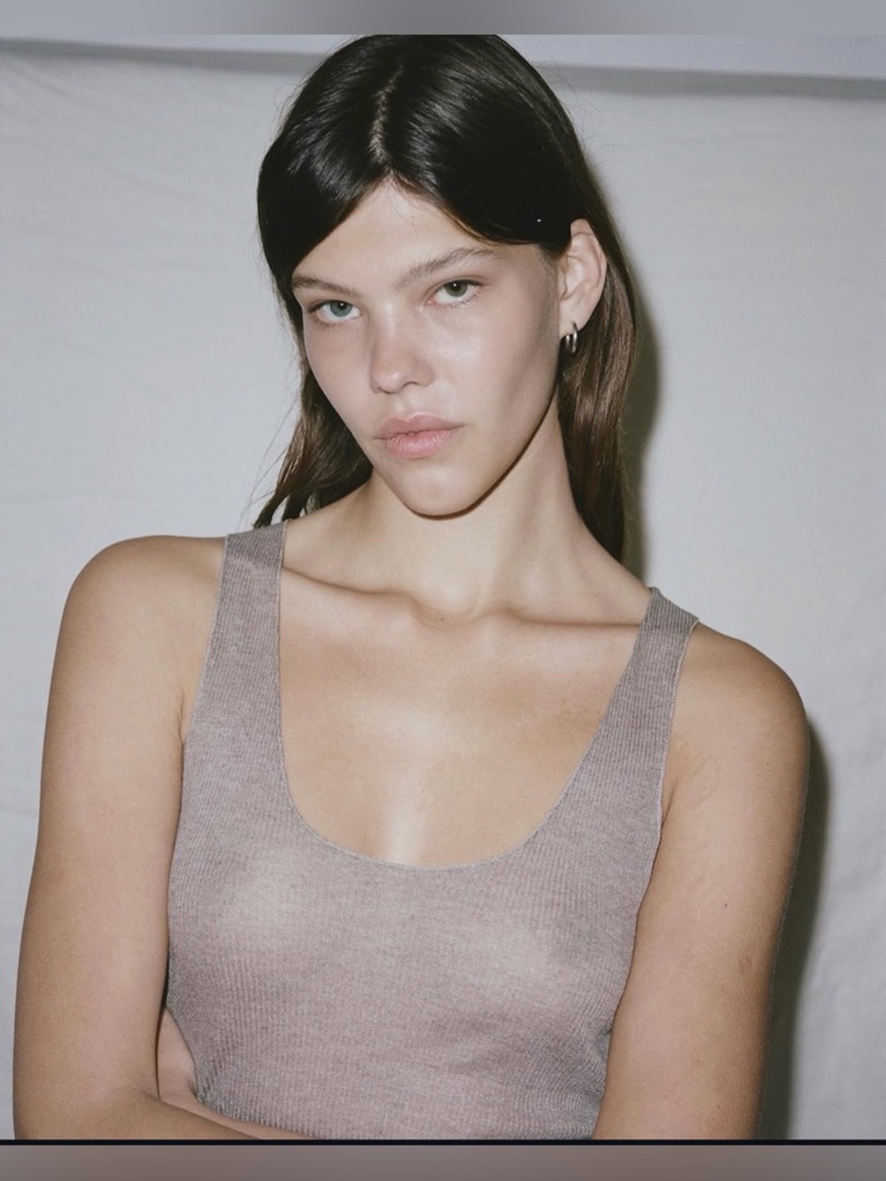 Deiji Studios Knit Tank Off White